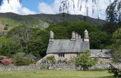 Eskdale cottage with Blea Tarn Hill beyond